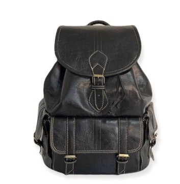 100% handmade high quality genuine leather backpack.