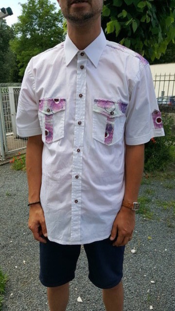 Chic men's wax shirt
