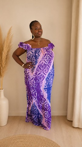 Robe en coton batik