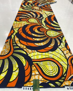 Tissu Wax Vlisco Hollandais original en satin de coton premium/ Wax hollandais/ Wax Hollandais