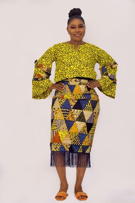 Ankara 2pics Sets | | Gifts For Her | Ankara Skirt|Ankara Shirt | Ankara Mix and Match