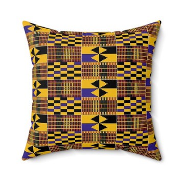 (2 Sets) - African Kente Cloth Pillows Cover | Traditional Decor (MORE SIZES AVAILABLE)