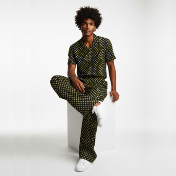 Jide Men's Short Sleeve Shirt and Pants set