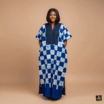 Kaftan batik Oreofe long jusqu’au sol