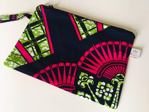 Pochette wax avec dragonne