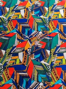 Wax fabrics 100% cotton 2 yards 1m80 "the jungle"
