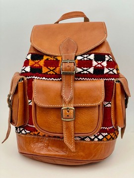 Handmade real natural leather satchel