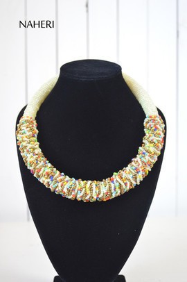 Collier de perles maasaï africaines | Collier tribal perlé zoulou