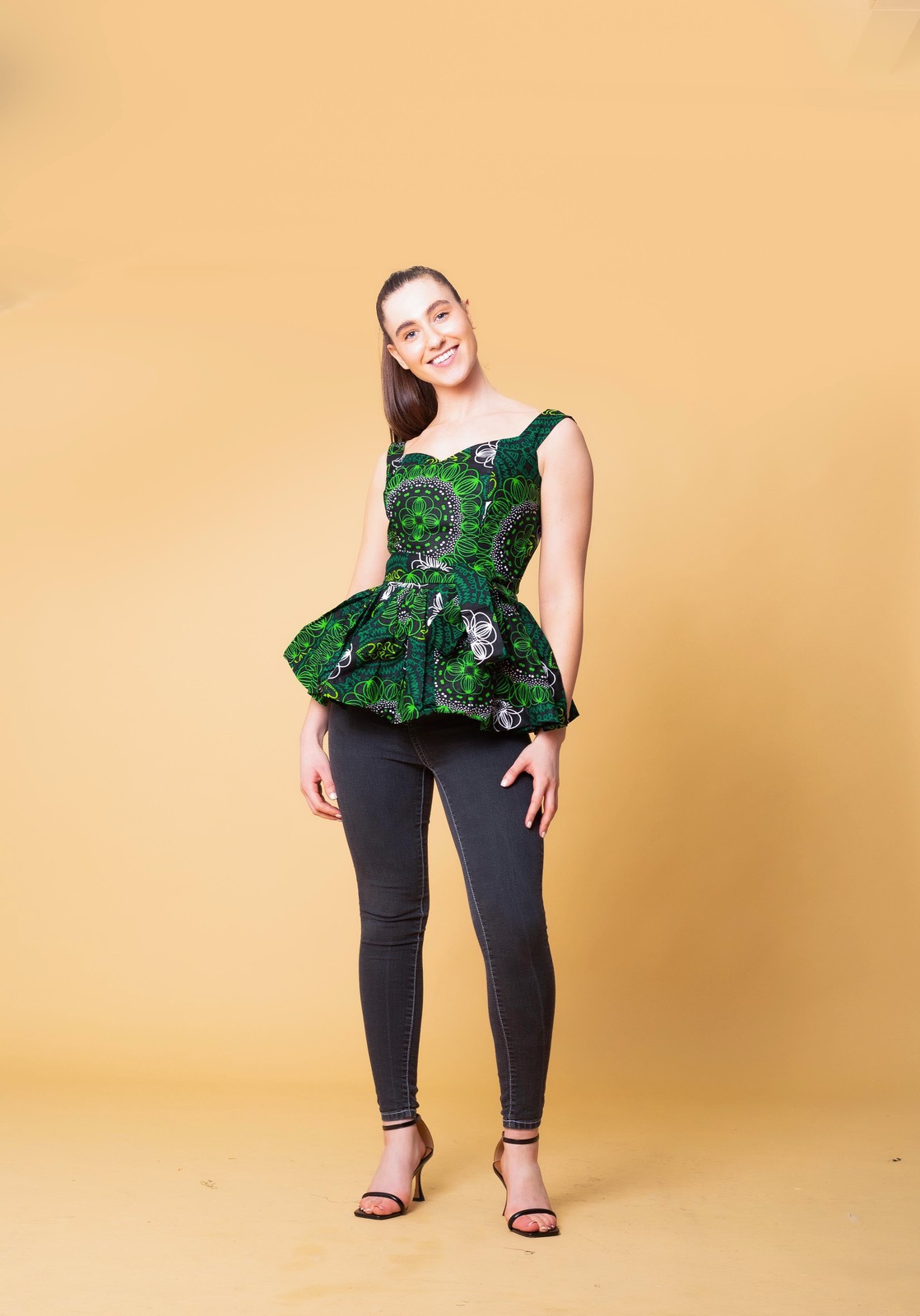Merlina Sleeveless Peplum Top by m-a-dkollection - Peplum Tops - ANKA