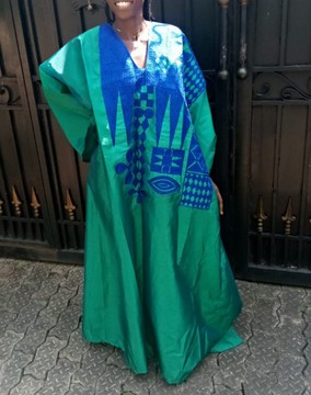 Alake Agbada Green