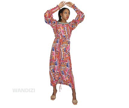 Ankara Flamenco Dress, African Print Dress, Ankara Maxi Dress, African Clothing for Women.
