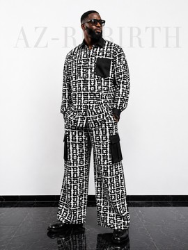 Ensemble cargo palazzo de luxe pour homme
