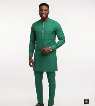 Green senator kaftan two pieces