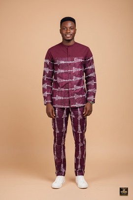 Men Batik Two-Piece Co-ord Set