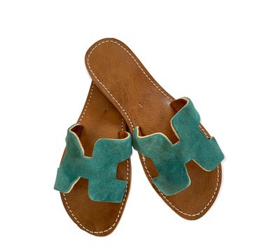 Sandale en cuir véritable haute qualité fait main mode femme