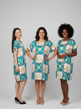 Robe "Éclat Satin" - Mi-courte &amp; Manches Courtes