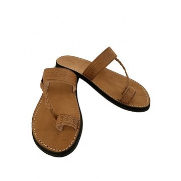 Real leather beach sandal
