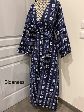 Afro wax kimono printed Bogolan