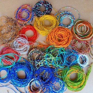 10  wholesale waist beads/bine bine / Women belly/tie on waist beads chains