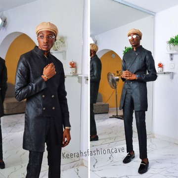 Bespoke men’s wedding suit, suit for men, prom suit jacket and trousers