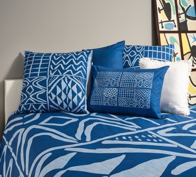 Grasslands Indigo Duvet Cover Set 100% Cotton 60 threads/cm2, 200*200cm