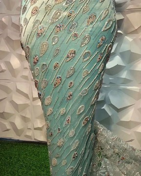 Beaded Lace fabric, luxury lace (5 yards)