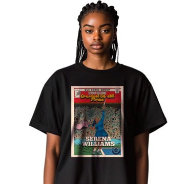 T-shirt unisexe Oversize Serena Williams