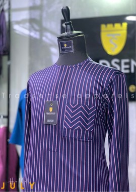 Navyblue Striped kaftan