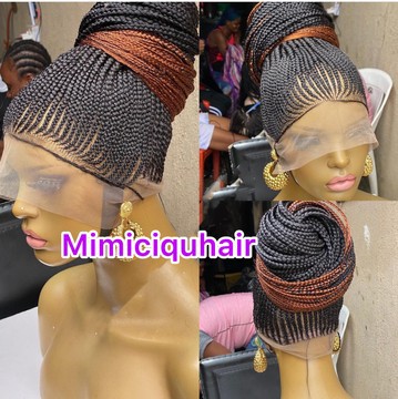 Shuku sur pleine perruque tressée en dentelle