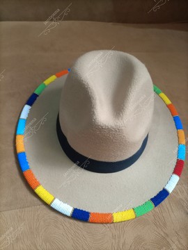 Fedora hats, beaded african hats, women hats