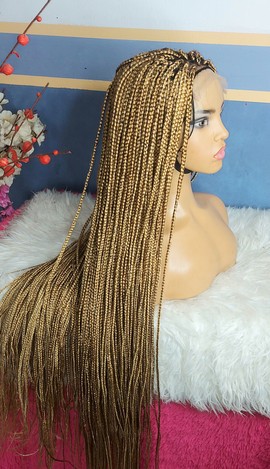 Braided wigBox braided  wig  lace front  wig faux locks dreadlocks wig goddess locks wig