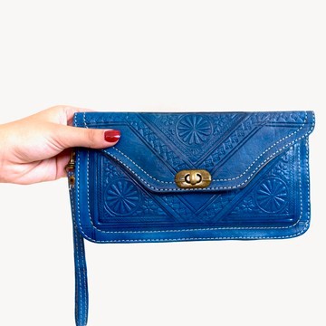 portefeuille fait main en vrai cuir