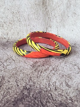 YEMOJA "S" bracelet in WAX fabric-loincloths