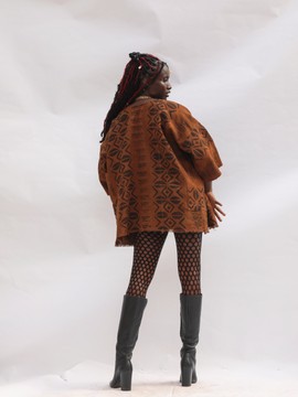 Kube Toffee Bogolan Cloak (Pre-Order)