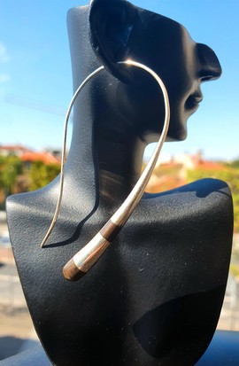 "Tuareg" hoop earrings in silver