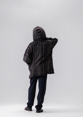 Short Hooded Cisse Bogolan Cloak (Pre-Order)