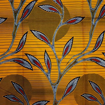 COUPON FABRIC WAX AFRICAN MOTIF: BALL OF AMBIANCE OR GROTTO