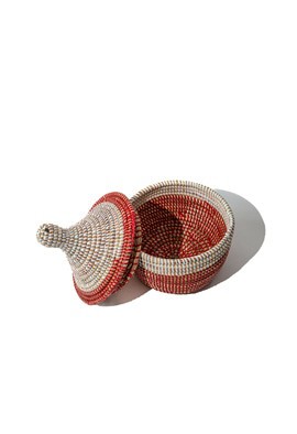 Panier de rangement avec couvercle