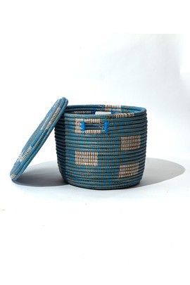 Panier de rangement avec couvercle
