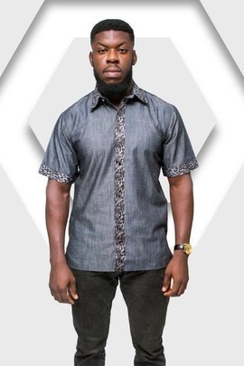African Print Shirt, Leopard Print Shirt, Wandizi Shirt, African men Clothing, Handmade Shirt Mens