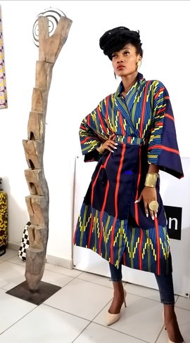 Afro Kimono coat by Ricoton