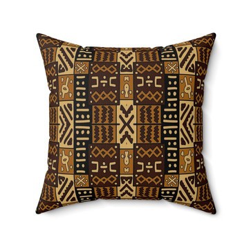(2 Sets) - African Ethnic Pillow Cover | Bogolan Tribal Decoration (MORE SIZES AVAILABLE)
