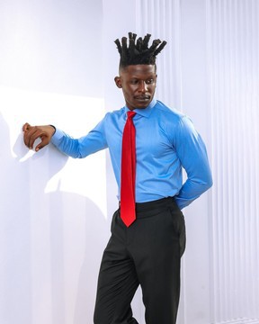 A Zero Pressure, crease-resistant, Navy Blue shirt.