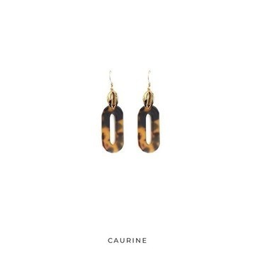 Caurine 🐚Lani gold and acetate acetate earrings