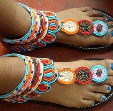 Maasai sandals, summer sandals,beach sandals, beaded sandals, gift for her,african sandals