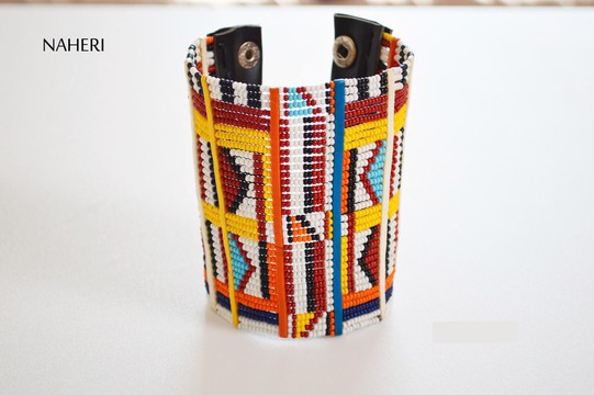 African maasai beaded cuff bracelet handmade jewelry