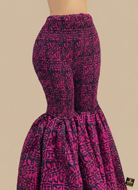 Adunni Smocked Ankara Statement Flares