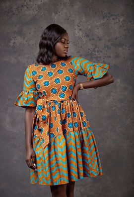 Summer dress in wax royalty