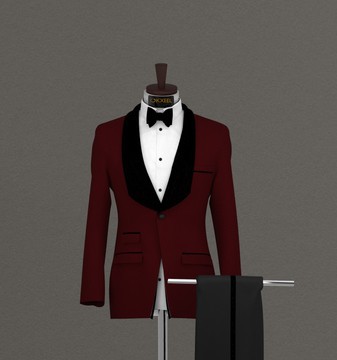 BURGUNDY SHAWL LAPEL SUIT...........BEST SELLER