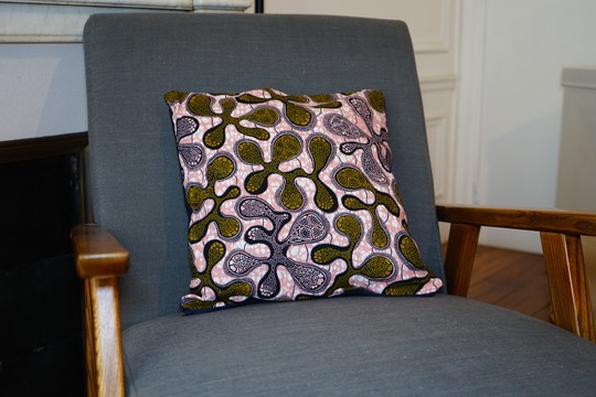 Housse de coussin empreinte